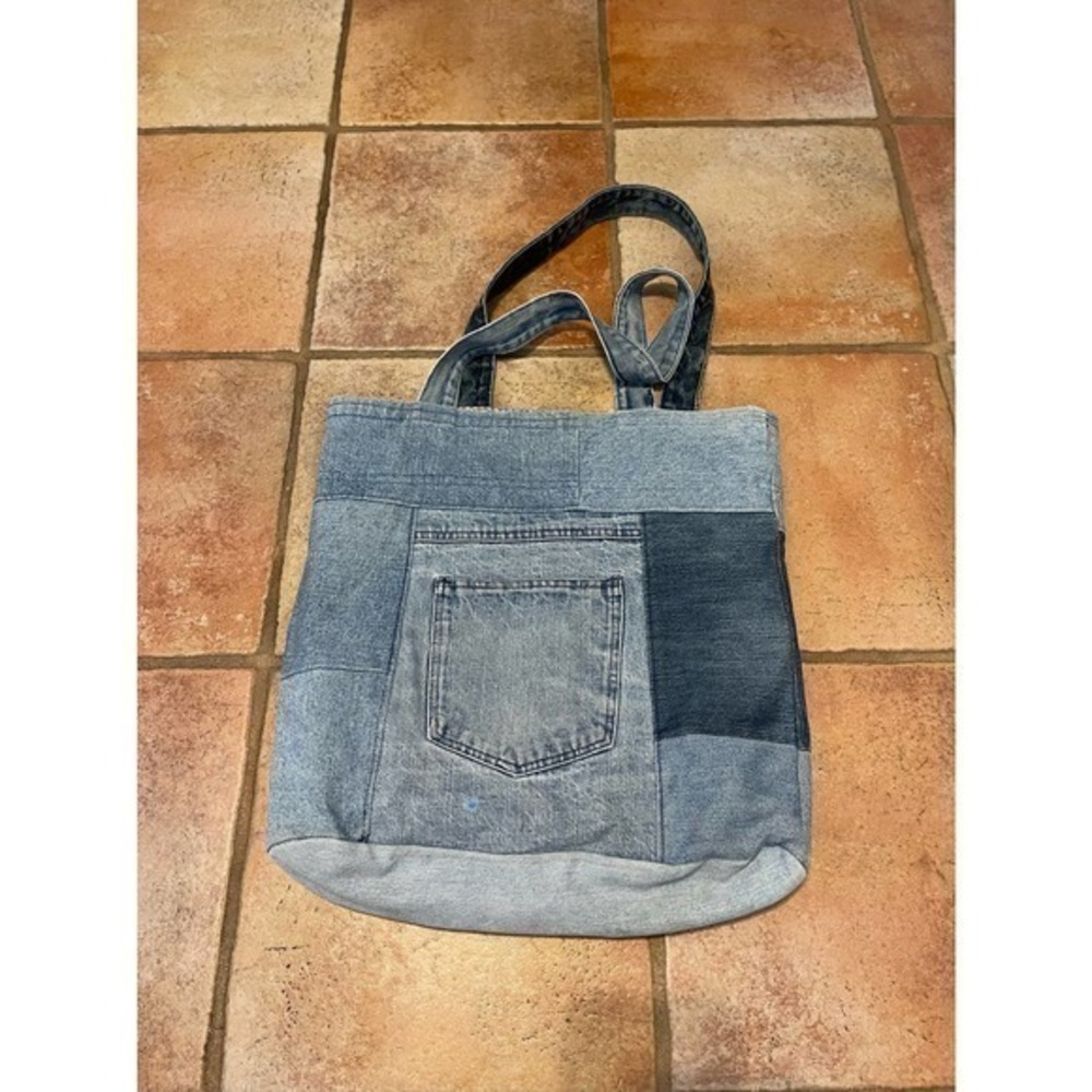 BALAYAGE NI ATONO UPCYCLED DENIM REVERSIBLE BAG